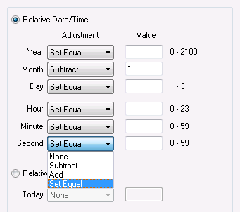 Relative Date/Time